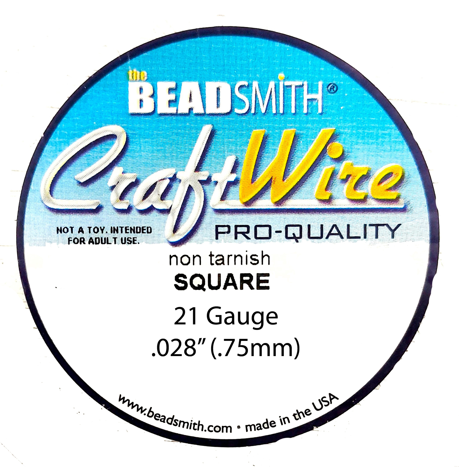 21GA SQUARE CRAFT WIRE - ANTIQUE COPPER