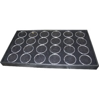 Gem Pods 45mm - Black - Set of 24 - With Tray