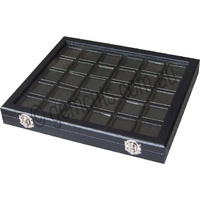 Gemstone Display Case with 30 Inserts (inserts 40mm x 40mm)