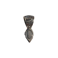 Filigree Beaver Tail Bail - Large-sterling silver