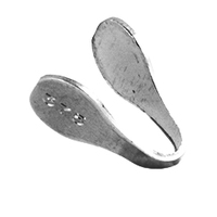 Flat Final End Cap - Sterling Silver - Large