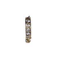 Gold Vermeil Snap on Bail Enhancer with Cubic Zirconia