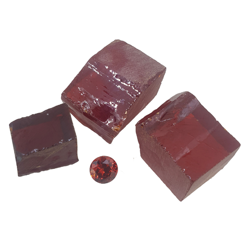 Cubic Zirconia - Garnet - Per Piece - Medium