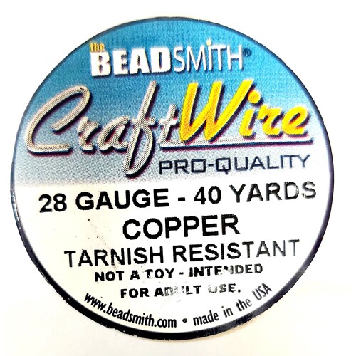 Craft Wire 28GA Round Tarnish Resistant Copper