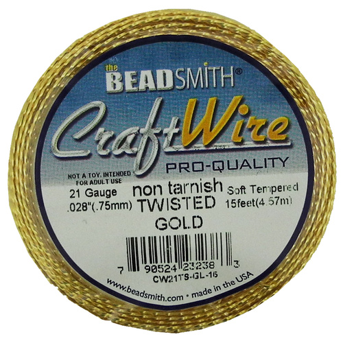 Craft Wire 21GA Twisted - Copper