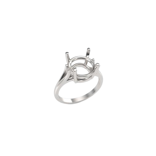 Premium Round Cathedral Style Ring Setting